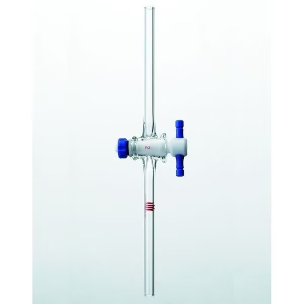 STOPCOCK, TEFLON STRAIGHT BORE, 6mm, PLUG 16/35, STEM 12mm., Synthware, Mfr#: S101506